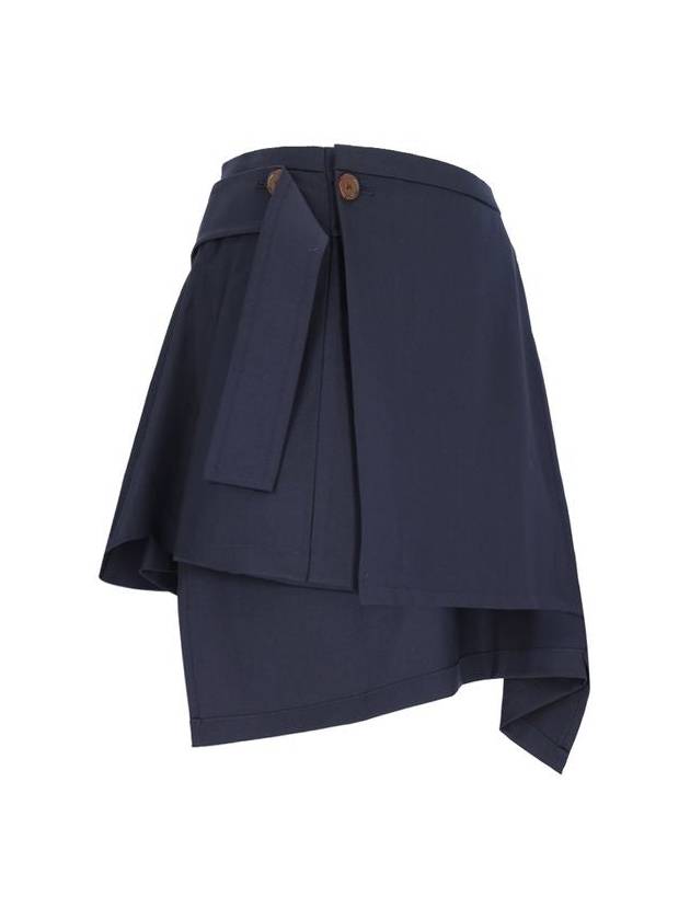 Women's Meghan Kilt A-line Skirt Blue - VIVIENNE WESTWOOD - BALAAN 4