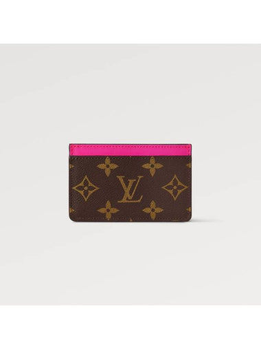 Monogram Macassar PM Card Wallet Fuchsia - LOUIS VUITTON - BALAAN 1