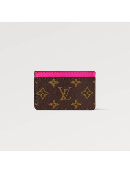 Monogram Simple PM Card Holder Card Wallet Fuchsia M82873 - LOUIS VUITTON - BALAAN 1