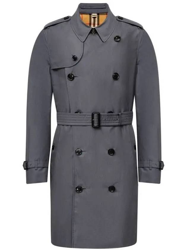 Chelsea Heritage Midi Trench Coat Gray - BURBERRY - BALAAN 2