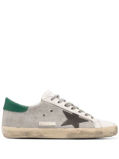 Super Star Mesh Panel Low Top Sneakers White - GOLDEN GOOSE - BALAAN 1