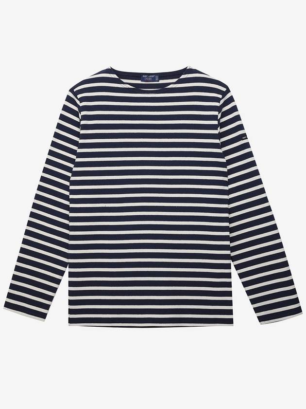 Meridien Modern Long Sleeve T-Shirt Ecru Marine - SAINT JAMES - BALAAN 2