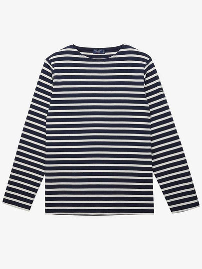 Meridien Modern Long Sleeve T-Shirt Ecru Marine - SAINT JAMES - BALAAN 2