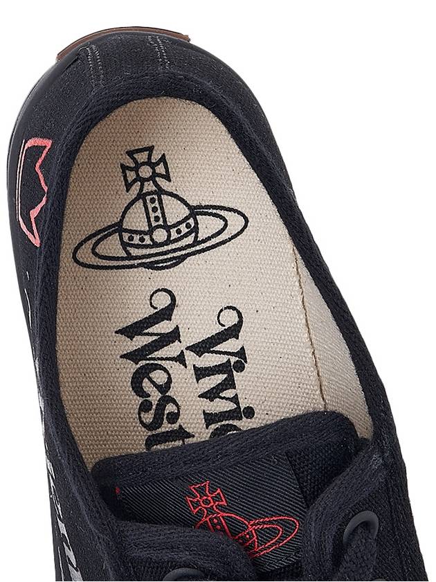 Animal Gym Canvas Low Top Sneakers Black - VIVIENNE WESTWOOD - BALAAN 8