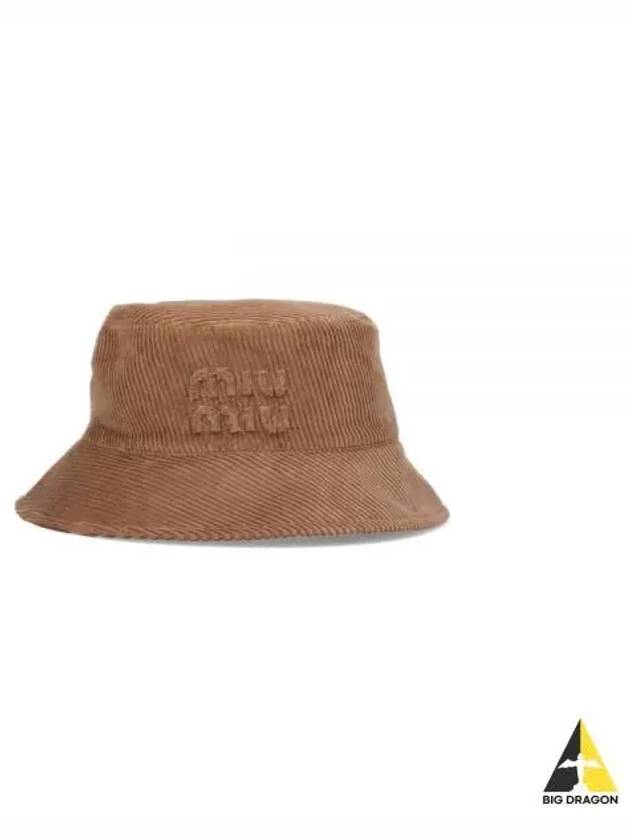 Velvet Bucket Hat Brown - MIU MIU - BALAAN 2