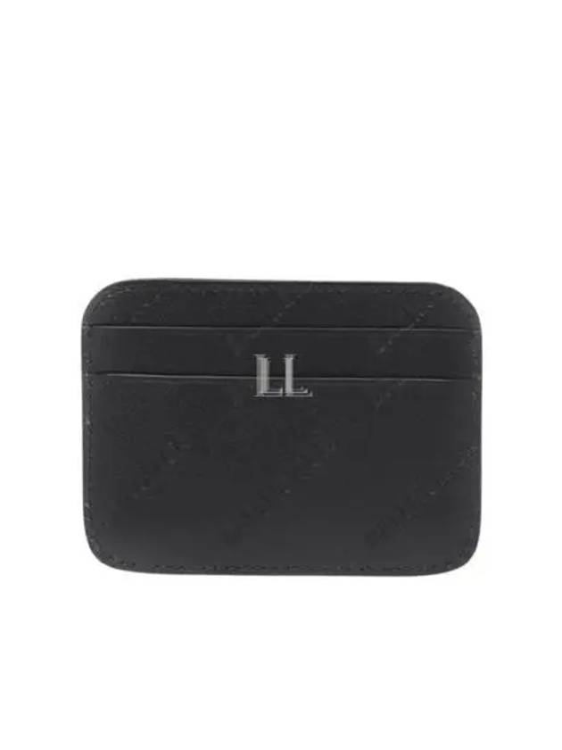 Embossed Logo Card Wallet Black - BALENCIAGA - BALAAN 2