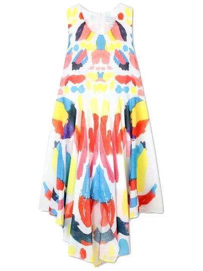 Women's Butterfly Dress 602761 SQKB9 8490 - STELLA MCCARTNEY - BALAAN 2