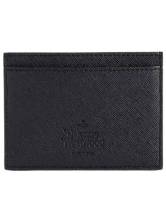 Saffiano card wallet black 5112001KU S000B N401 - VIVIENNE WESTWOOD - BALAAN 2
