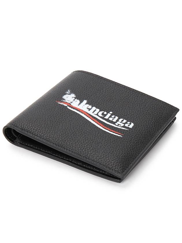 Black Political Stencil Logo Half Wallet 594549 2AA3B 1000 - BALENCIAGA - BALAAN 4