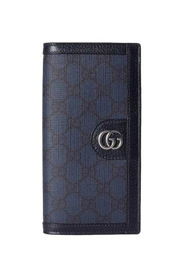 Ophidia GG Supreme Canvas Long Wallet Dark Blue - GUCCI - BALAAN 1