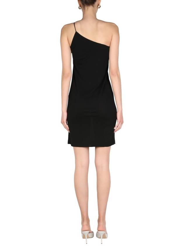 Women's Bodycon One Shoulder Midi Dress Black - DSQUARED2 - BALAAN 4