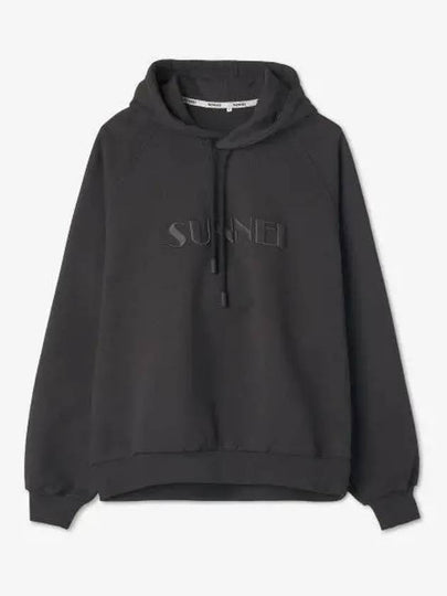 Embroidered Logo Hoodie Black - SUNNEI - BALAAN 2