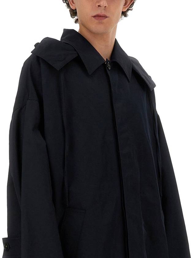 Bottega Veneta Hooded Trench Coat - BOTTEGA VENETA - BALAAN 4