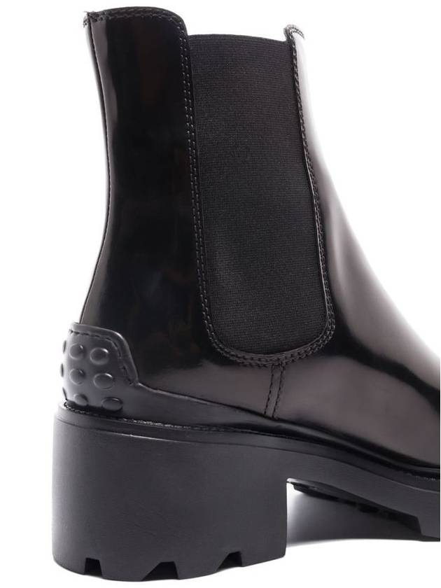 Glossy Leather Chelsea Boots Black - TOD'S - BALAAN 3