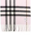 Check Cashmere Scarf Rose - BURBERRY - BALAAN 6