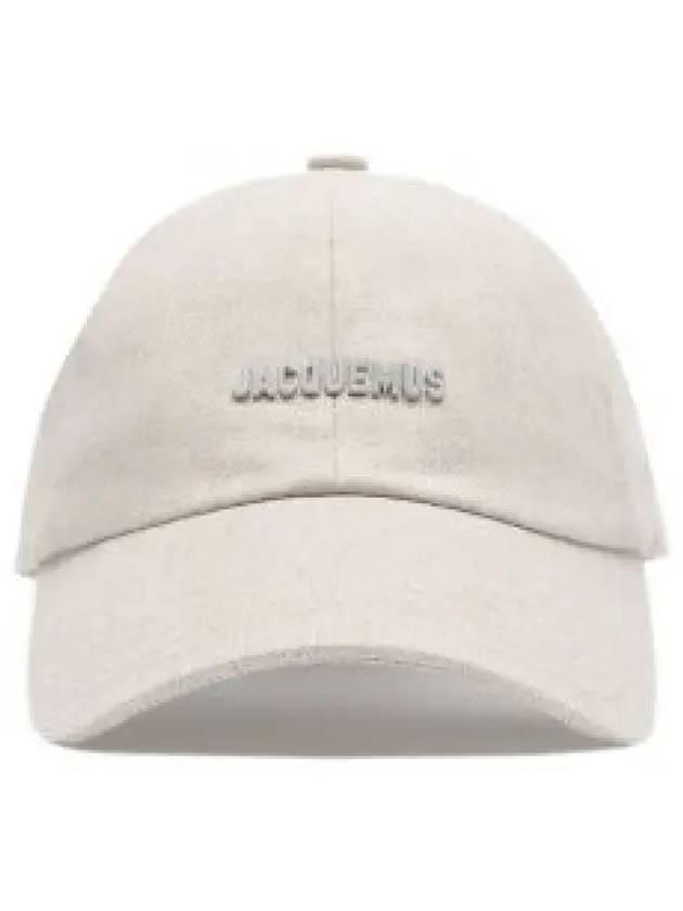 Logo Ball Cap Light Grey - JACQUEMUS - BALAAN 2