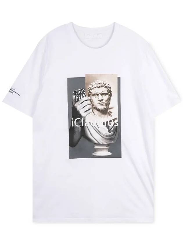 case plaster print short sleeve t-shirt white - NEIL BARRETT - BALAAN 2