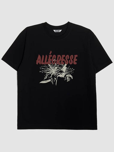 Allegresse Graphic Short Sleeve T-Shirt Black - KLOR - BALAAN 1