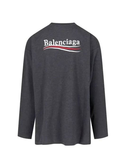 24Ss Balenciaga Long Sleeve T-Shirt 681046 Tkvj11662 Grey - BALENCIAGA - BALAAN 1