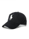 Big Pony Logo Ball Cap Black - POLO RALPH LAUREN - BALAAN 2