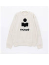 Mikoy Logo Cotton Sweatshirt Ecru - ISABEL MARANT - BALAAN 3