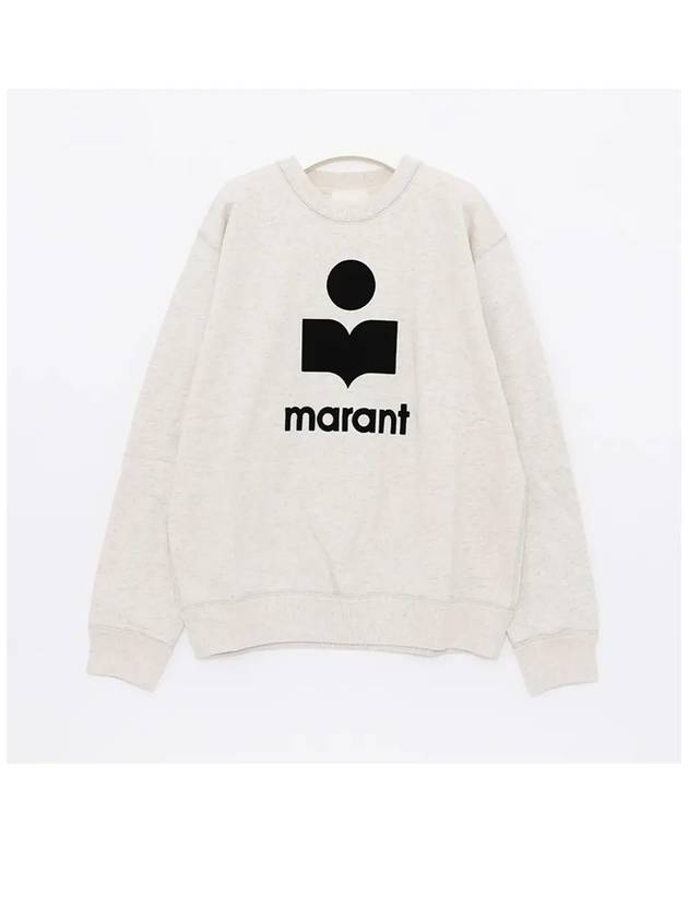 Mikoy Logo Cotton Sweatshirt Ecru - ISABEL MARANT - BALAAN 3