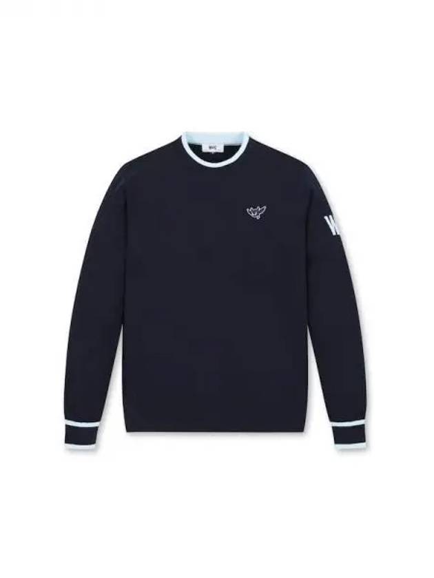 Golf Men s Athletic Solid Crew Neck Knit Sweater WMWAA24552NYX Domestic Product GQ0Z24082635152 - WAAC - BALAAN 1