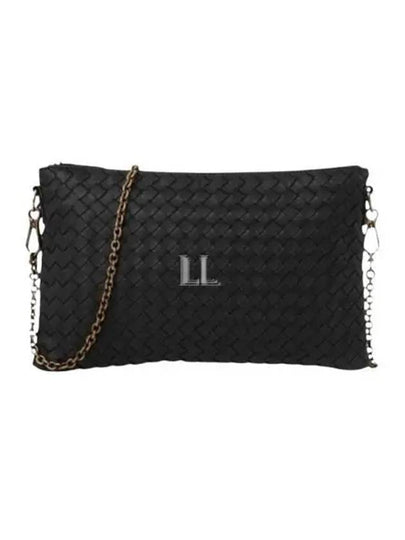 Intrecciato Chain Crossbody Bag Black - BOTTEGA VENETA - BALAAN 2