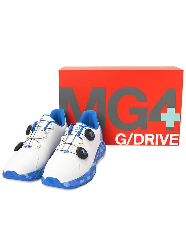 Men's G Drive Perforated TPU Camo Spikeless White Blue - G/FORE - BALAAN 9