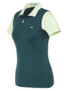 Women's Antonia Short Sleeve Polo Shirt Rain Forest - J.LINDEBERG - BALAAN 2