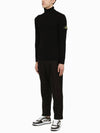 Wappen Patch Wool Turtleneck Black - STONE ISLAND - BALAAN 4