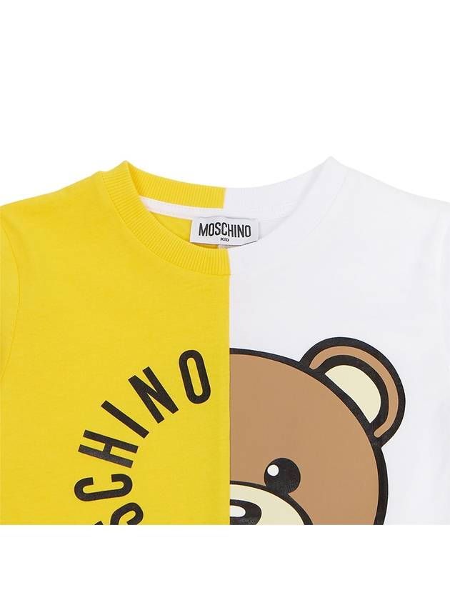 Kids short sleeved t shirt HUM04I LAA02 50162 Adults can wear - MOSCHINO - BALAAN 3