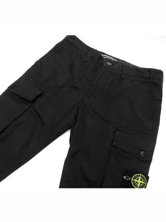 stretch cotton cargo pants - STONE ISLAND - BALAAN.