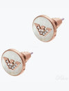 Eagle Logo Stud Earrings Rose Gold - EMPORIO ARMANI - BALAAN 2