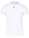 Embroided ORB Peru Short Sleeve T-Shirt White - VIVIENNE WESTWOOD - BALAAN 2