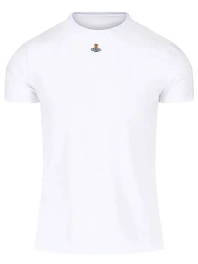 Embroided ORB Peru Short Sleeve T-Shirt White - VIVIENNE WESTWOOD - BALAAN 2