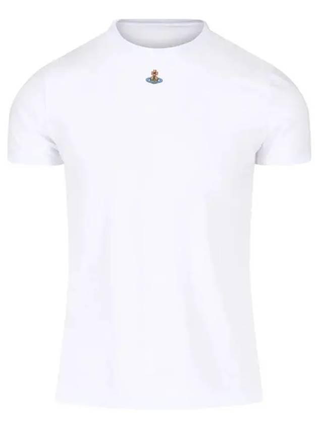 Embroided ORB Peru Short Sleeve T-Shirt White - VIVIENNE WESTWOOD - BALAAN 2