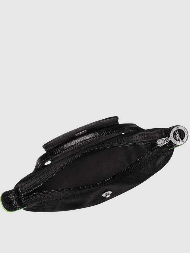 Le Pliage Green Handle Pouch Bag Black - LONGCHAMP - BALAAN 5