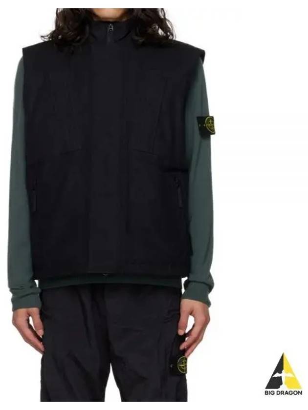 Ghost Piece O-Ventile Down Vest Black - STONE ISLAND - BALAAN 2