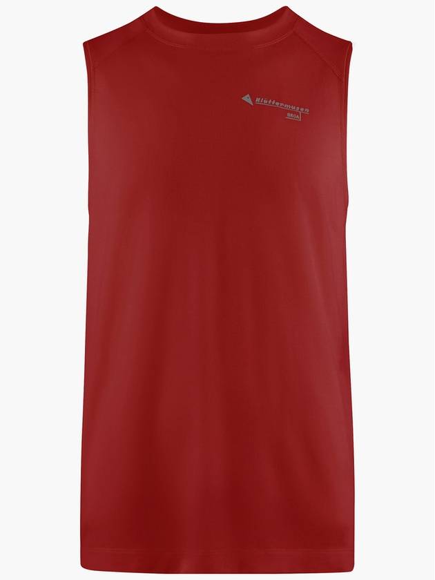 Men's Groa Technical Sleeveless Ruby Red - KLATTERMUSEN - BALAAN 2