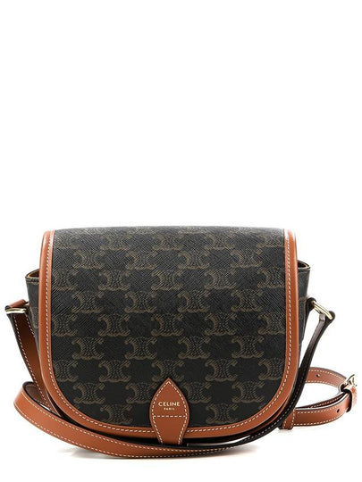 Triomphe Medium Folco Cross Bag Tan - CELINE - BALAAN 2