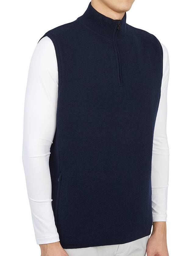 Merino Merino Wool Tech Lined Dunes Slim Fit Vest Twilight - G/FORE - BALAAN 4