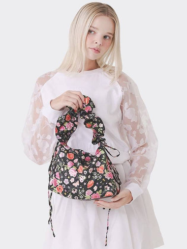 Tiny Flower Frill Bag Black - TEENYTIGER - BALAAN 1