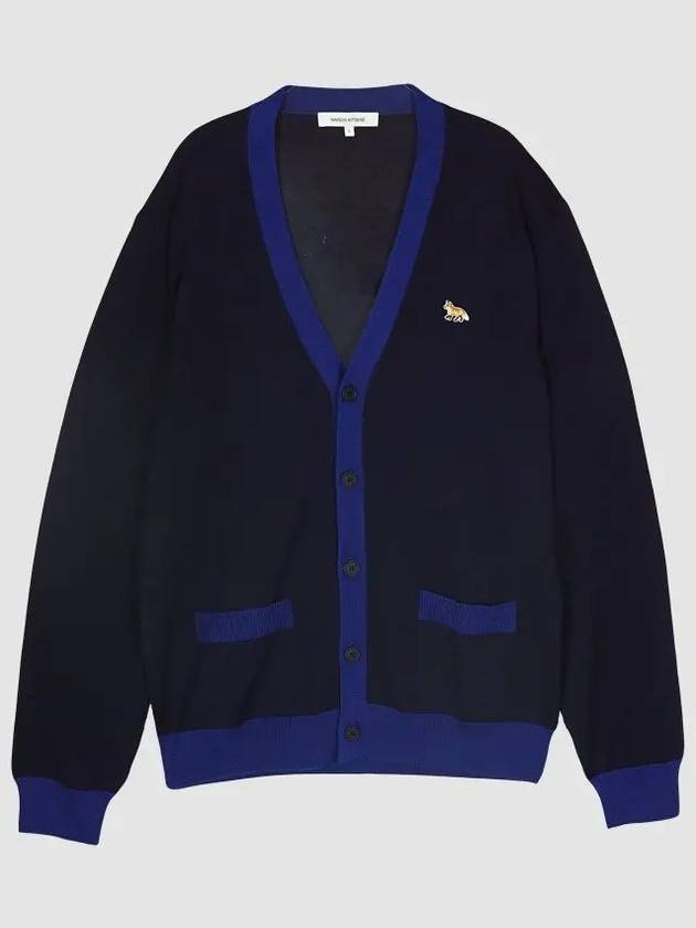 Baby Fox Patch Regular Cardigan Navy - MAISON KITSUNE - BALAAN 3