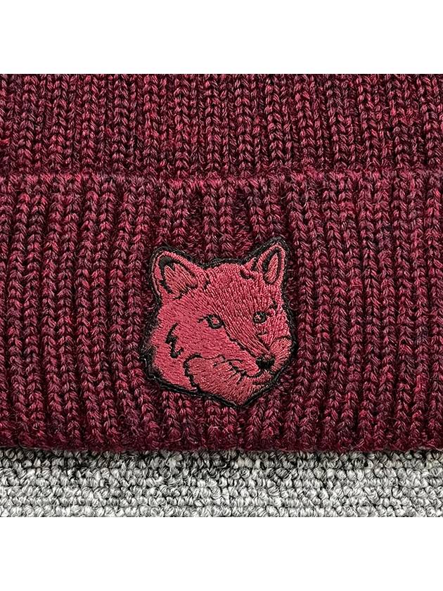 Wool Fox Head Beanie Red - MAISON KITSUNE - BALAAN 5