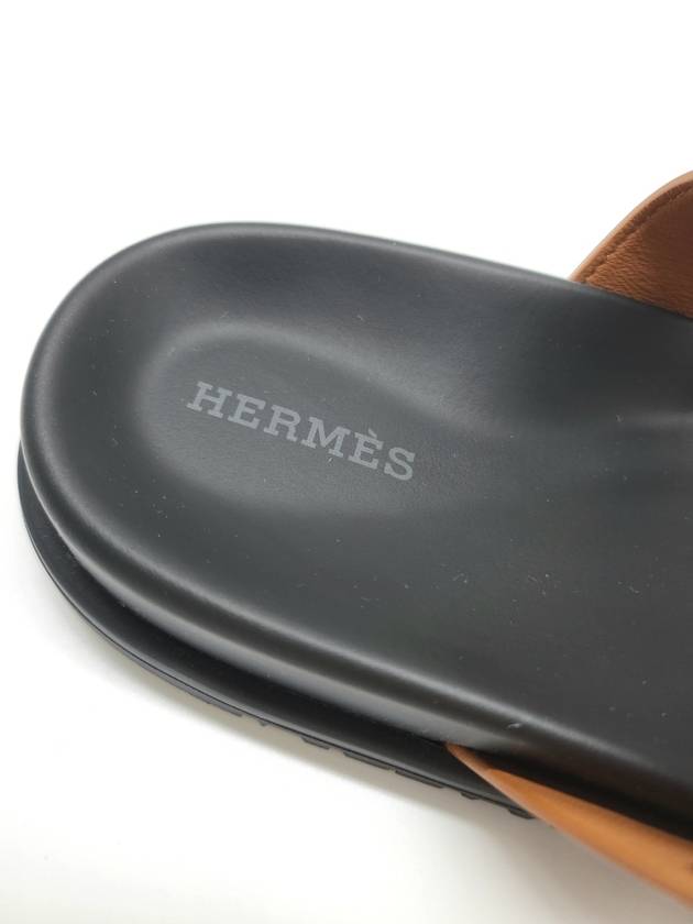 Chypre Sandals Calfskin Brown H222299Z - HERMES - BALAAN 6