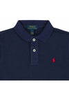 Kids Pony Embroidered Collar T Shirt Navy 547926 004 - POLO RALPH LAUREN - BALAAN 4