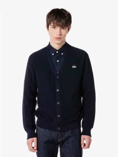 Men s pique tissue spring and fall cardigan AH697E 54N 166 Domestic product GQ2N24082339955 - LACOSTE - BALAAN 1