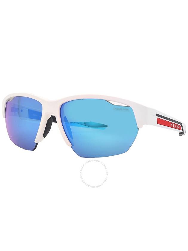 Prada Linea Rossa Light Green Mirror Blue Sport Men's Sunglasses PS 03YS AAI08R 64 - PRADA - BALAAN 2