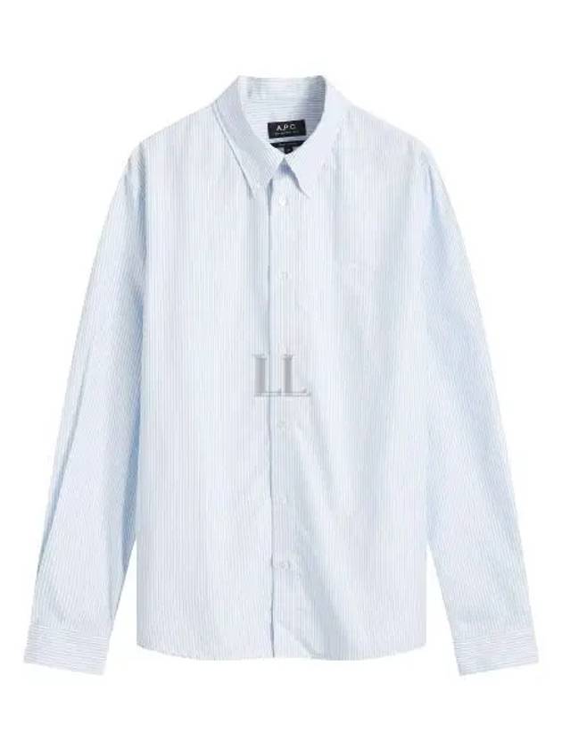 Greg Long Sleeve Shirt Blue - A.P.C. - BALAAN 2